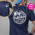 Surviving Fatherhood One Beer Time Shirt Fatherhood Front Back Shirt Funny Father Shirt Drinking Husband T-Shirts