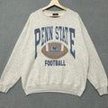 Vintage 90s Penn State University Football Classic Fit 100% Cotton Menswear Ribbed T-Shirts