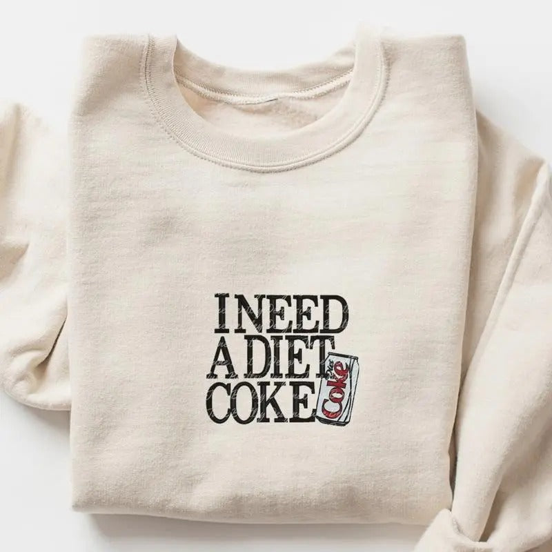 Classic Fit I Need Diet Coke Diet Cotton T-Shirts