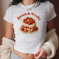Sweet Fruity Subtle Pride Shirt Lesbian Subtle Strawberry Retro 90s Streetwear T-Shirts