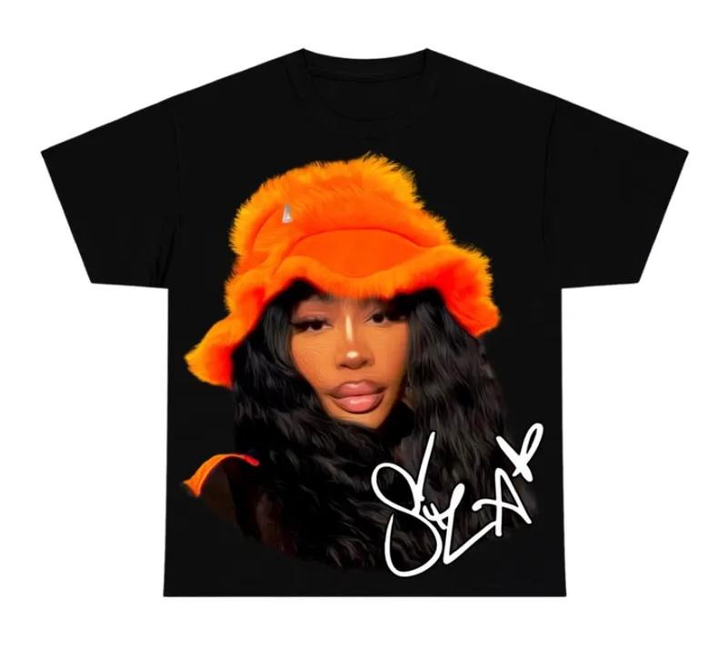 Sza Orange Pop Music Shirt Classic Cotton T-Shirts