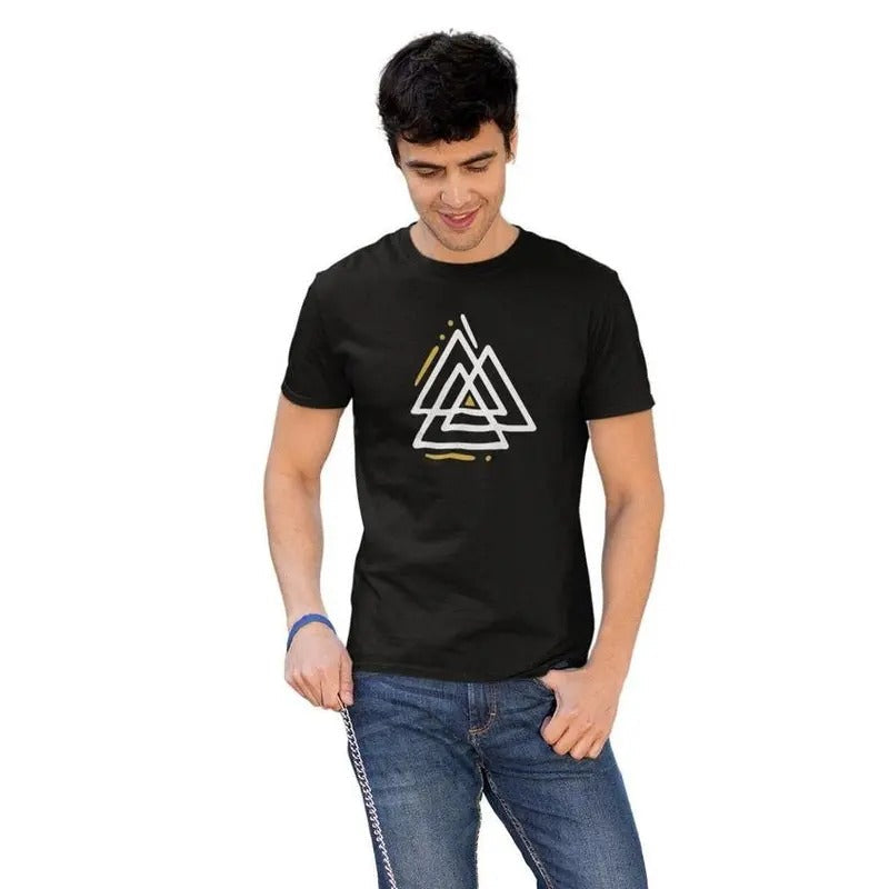 Made USA Viking Triangle Minimalist Shirt Nordic Man T-Shirts