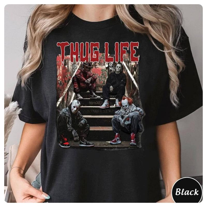 Halloween Halloween Characters Movie Shirts Michael Myers Jason Voorhees Chucky Freddy T-Shirts