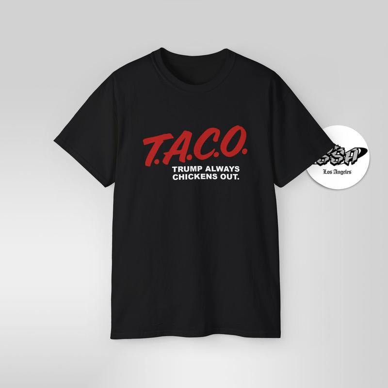 T..C.O. Parody Shirt – Trump Always Chickens Out – Retro DARE Meme T-Shirts