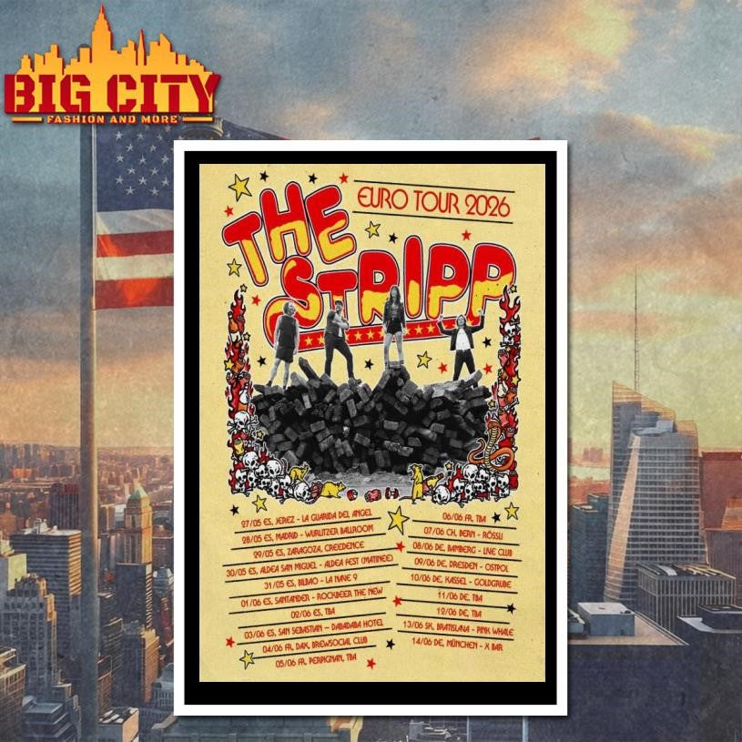 THE STRIPP European Tour 2026 Poster Shirt