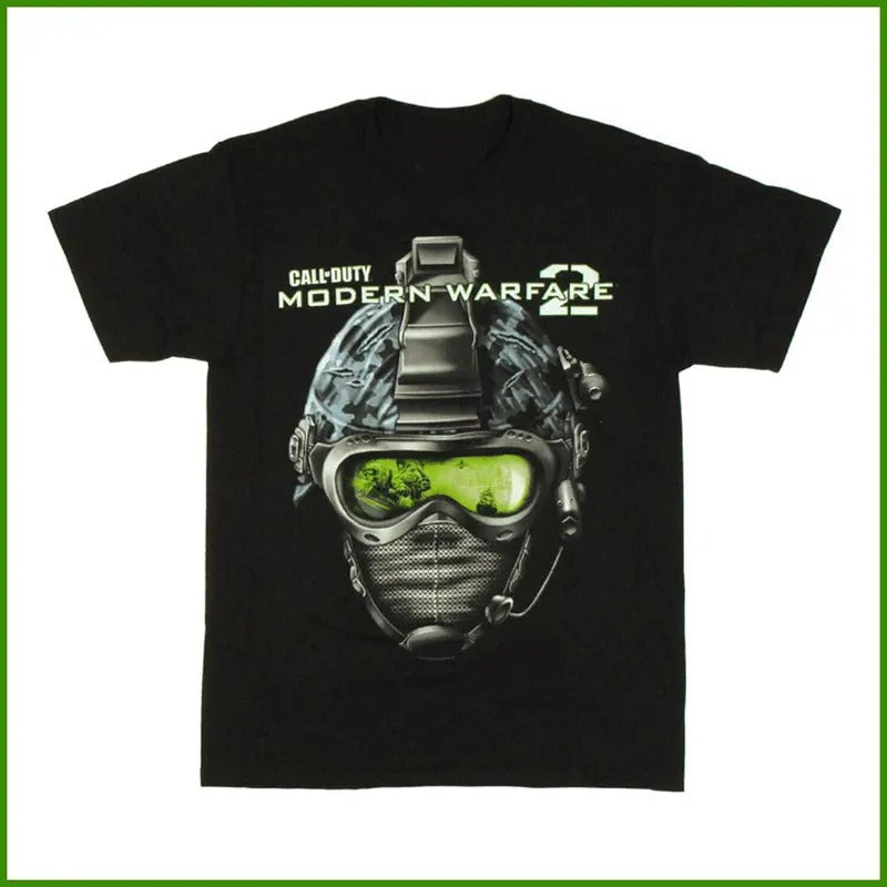 SALE Call Duty Modern Warfare 2 Helmet All Size Cotton Menswear Top Decoration T-Shirts