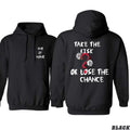 Take Risk Lose Chance Bold Motivational Dice Cotton Adventurers Dream Chasers Comfortable Everyday Menswear Fans Risk Reward T-Shirts