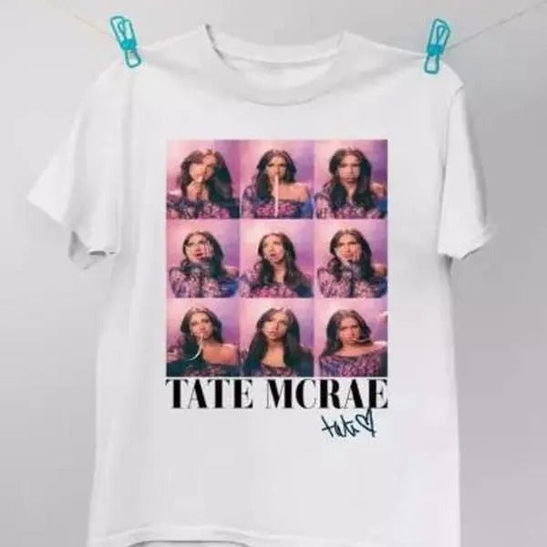 Tate Mcrae Tour Fans Cotton Menswear Top Decoration T-Shirts