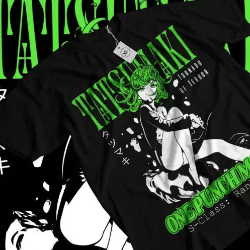 Tatsumaki One Punch Man Anime Manga Villain Kawaii Funny Shirt All Size T-Shirts