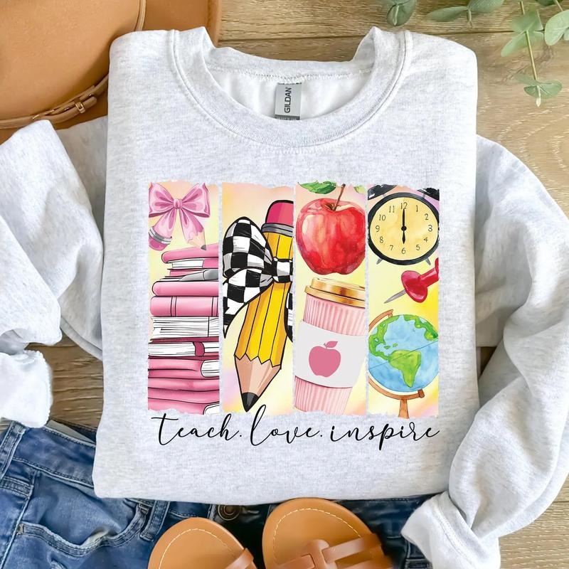 Teach Love Inspire DTF Transfers THIS IS NOT SHIRTstyle{N002}2 T-Shirts