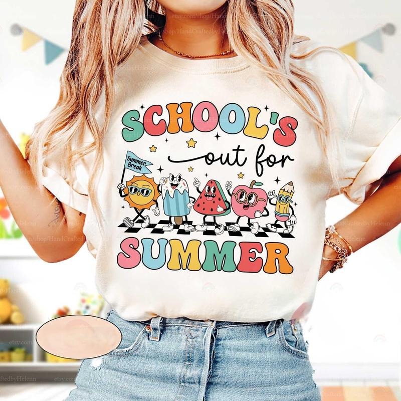 Teacher Shirt Last Day School Shirt School'S Out Summer Bruh We Out Teacher Summer Shirt Funny Teacher Appreciation 367EF T-Shirts