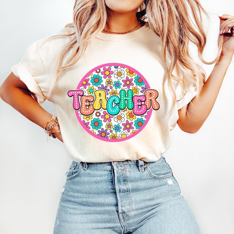 Teacher Back School Retro Teacher End School Year Teacher Appreciation Teacher Groovy Teacher T-Shirts