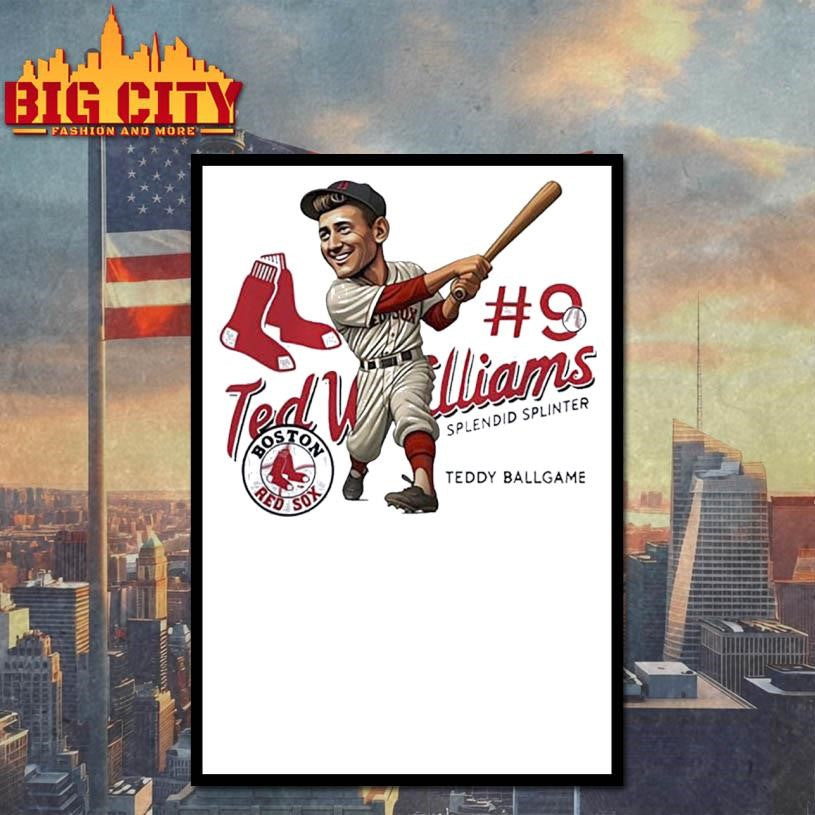 Ted Williams Boston Redsox Legend caricature Shirt