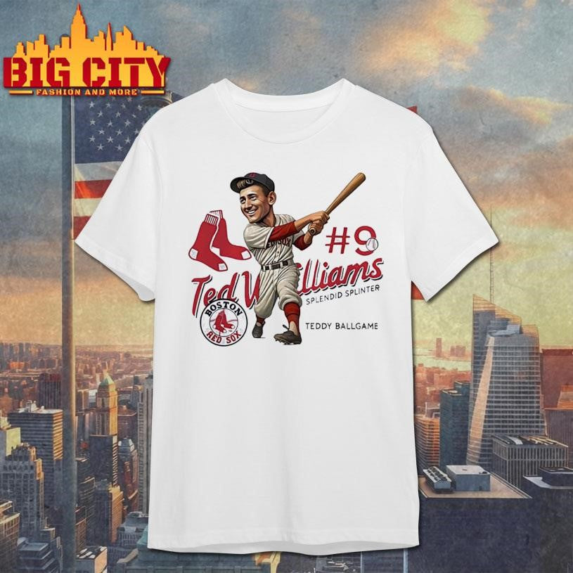 Ted Williams Boston Redsox Legend caricature Shirt
