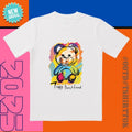 Teddy Bear * Colorful Graffiti 'Be My Body Best Friend' Healing Daily T-Shirts