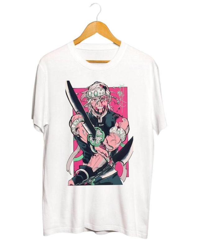 Tengen Uzui Shirt Tengen Uzui Shirt Sound Hashira Shirt Anime Shirt Anime Streetwear Shirt T-Shirts