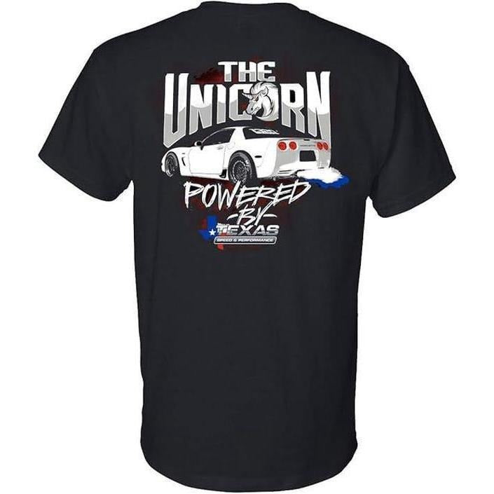 Texas Speed Unicorn Corvette Menswear Car Parts Short Sleeve T-Shirts