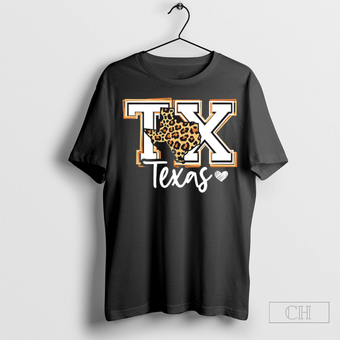 Texas Leopard Print Tx Graphic Western Style