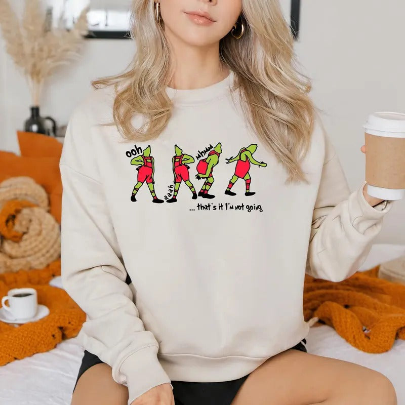 That'S I'M Not Going Grinch Grinch Shirt Funny Cotton T-Shirts