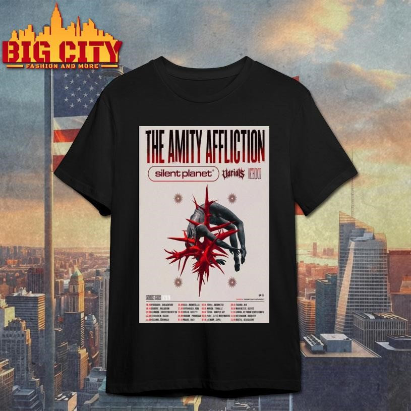 The Amity Affliction Europe UK 2026 Poster Shirt