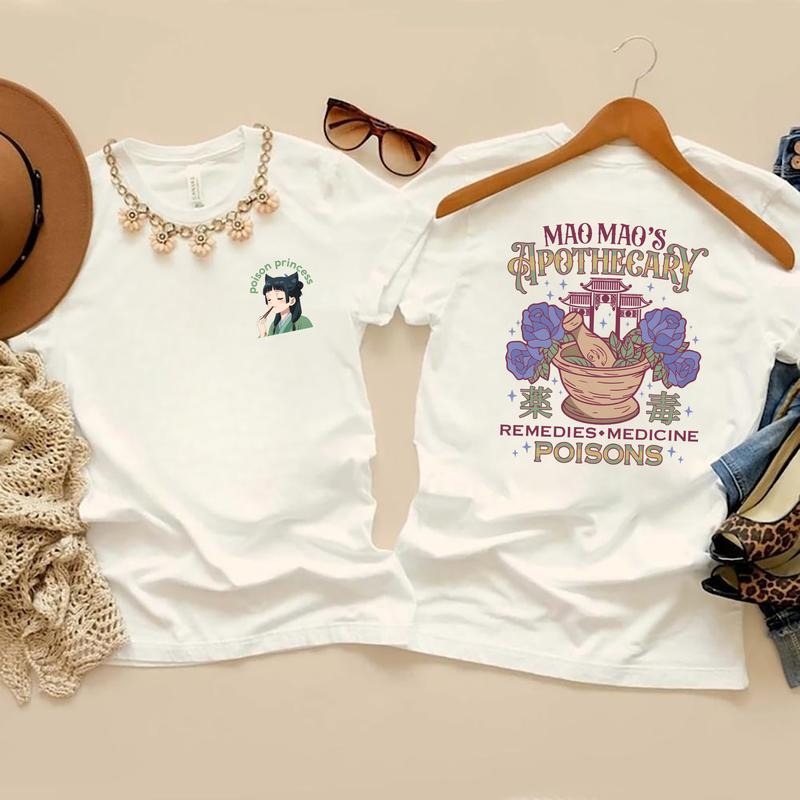 Apothecary Diaries MaoMao Jinshi Anime Shirt Kawaii Japanese Teesstyle{N002}5 T-Shirts