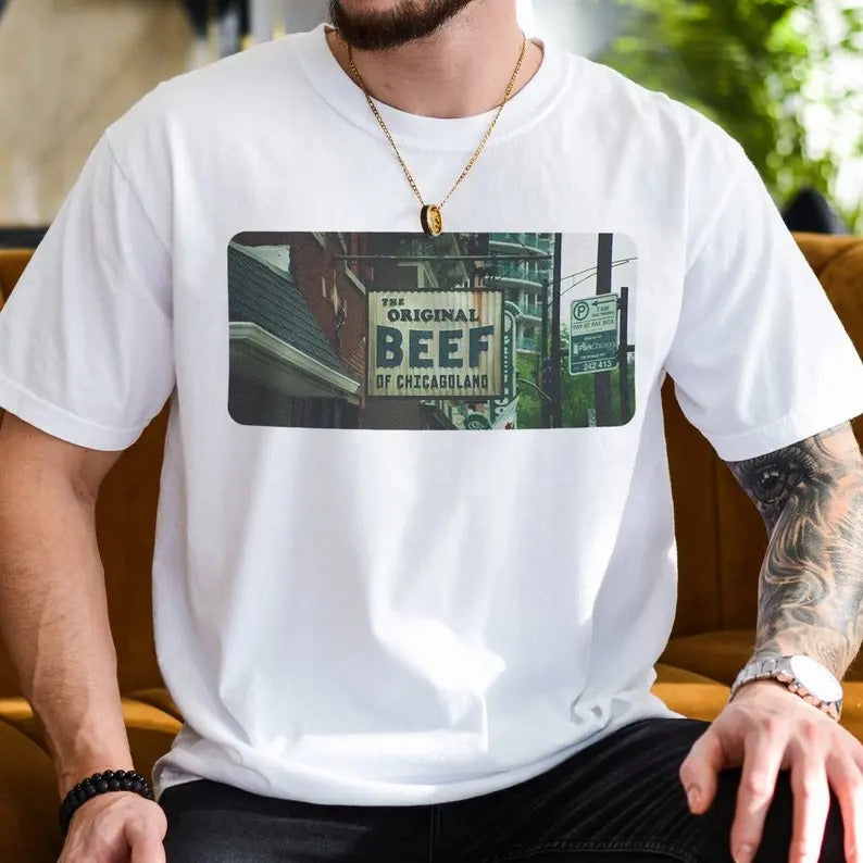 Bear TV Show Shirt Original Beef Chicagoland Restaurant Outdoor Logo Sign Jeremy Allen White T-Shirts