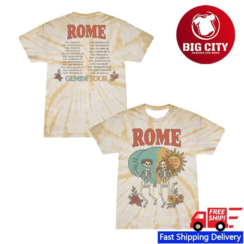 The Collective Gemini Tour Tie Dye Two Sided Shirt