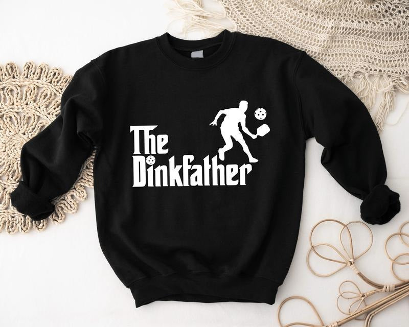 Dinkfather Pickleball Sport Lover Dad Tennis Daddy Husband Him T-Shirts