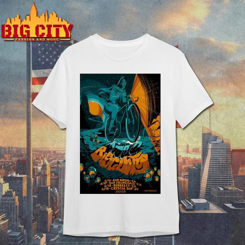 The Disco Biscuits Bicycle Day West Coast Tour April 2026 Poster Shirt