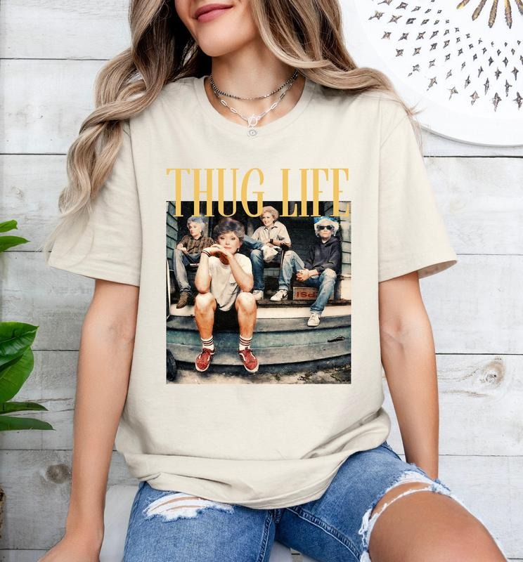 Golden Thug Life Stay Golden Comfort Fabric T-Shirts