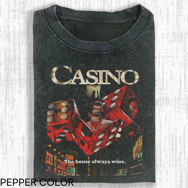 House Always Wins Casino Movie Funny Movie Movie Lover Parody Movie Shirt T-Shirts