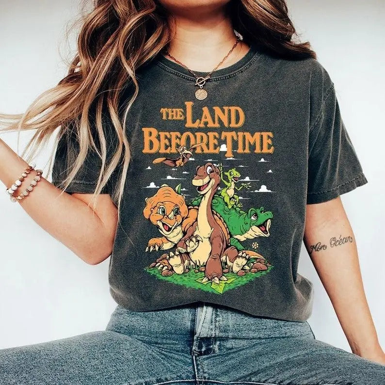 Land Before Time Pastel Dinosaur Friends Shirt Dinosaur Party Shirt T-Shirts