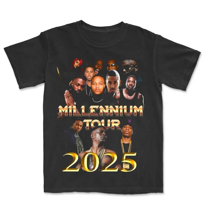 Millennium Tour 2025 Concert Tour Shirt Millennium Tour Tour 2025 Shirt Music Band T-Shirts