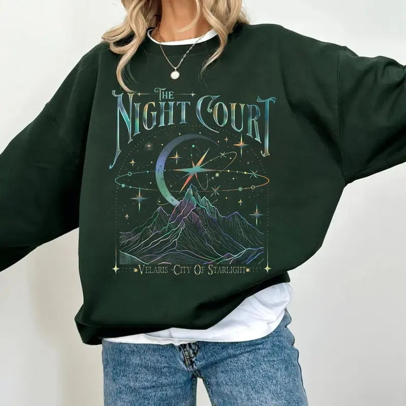 Night Court Bookish Velaris City Acotar Velaris Court Dreams Velaris City Starlight Book Lover T-Shirts