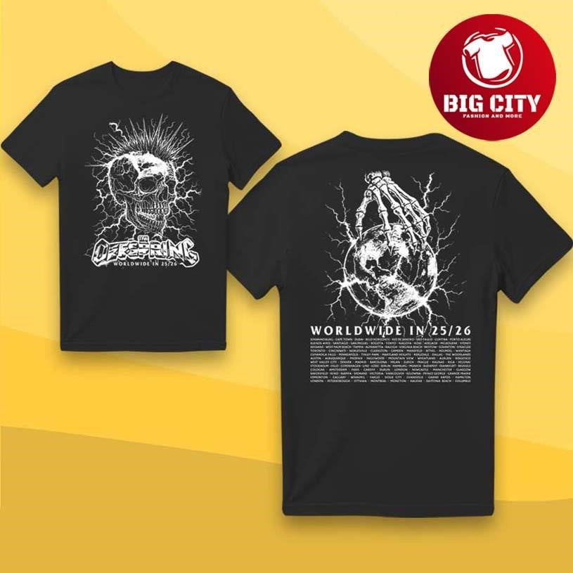 The Offspring Mohawk Skull 2026 Tour Two Sided Shirt