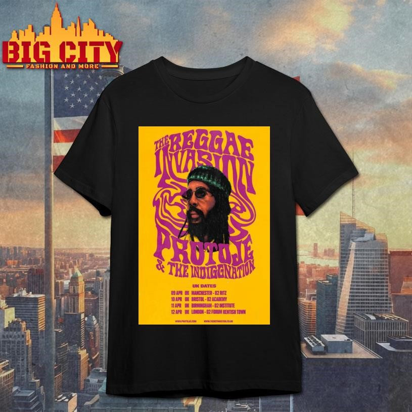 The Reggae Invasion Tour UK 2026 Poster Shirt