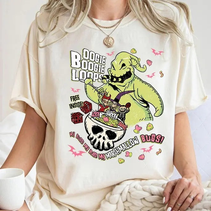 Shadow Oogie Boogie Shirt Land Nightmare Before Halloween Shirt Oogie Boogie Man Shirt World Family Shirt T-Shirts