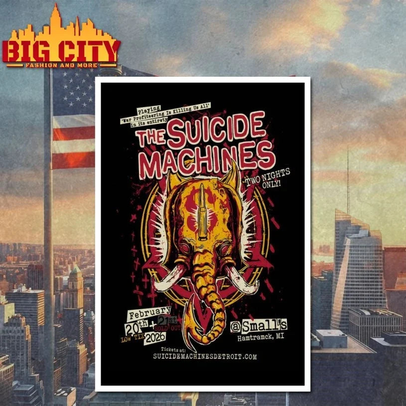 The Suicide Machines Event Hamtramck MI On Feb 20-21 2026 Poster t-shirt