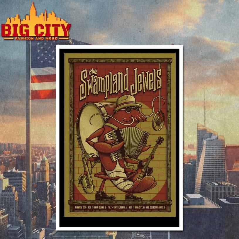 The Swampland Jewels Feb 14 2026 North Liberty IA Poster Shirt