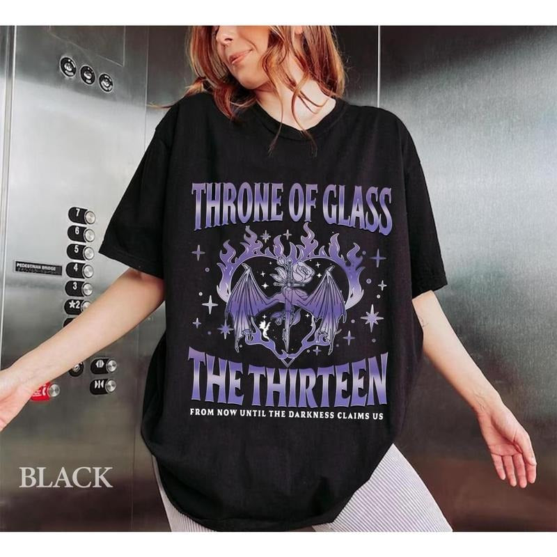 Thirteen Throne Glass Shirt Now Until Darkness Claims Us Shirt Reader We Are Thirteen T-Shirts