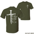 Way Truth Life Bold Cross Inspiring Scripture Faith Based Casual Uplifting Timeless T-Shirts