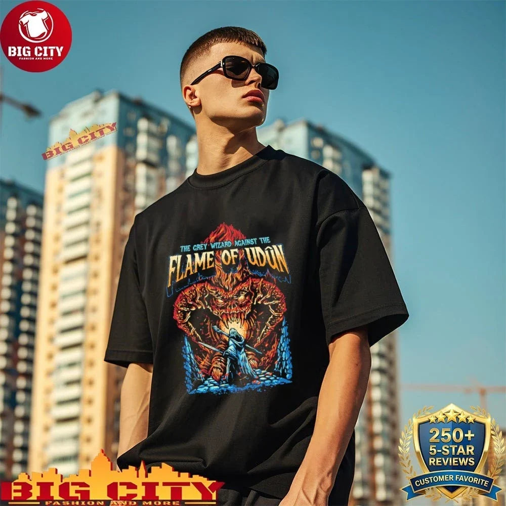 The grey Wizard Against The Flame of udun Shirt