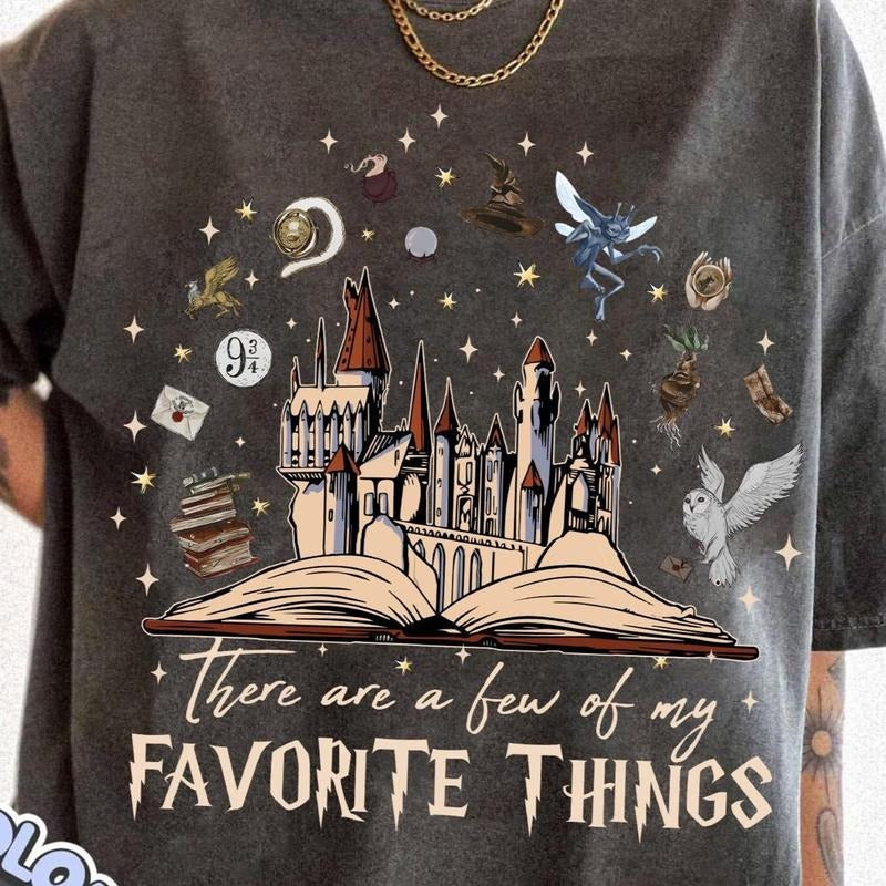 These Are Few My Favorite Wizard Castle Shirt Wizard School Shirt Magical Castle Shirt Magic Lover Bookish 0SXMU T-Shirts