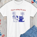 They'Re Eating Pets! Debate Tr.Ump Kamala Harris Debate 2024 Dog Cat Vote Blue Kamala 2024 Protest Signs Presidential Debate Shirt Trend 2024 Shirt Trend T-Shirts