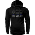 Thin Blue Flag Police Lives Cotton Fabric T-Shirts