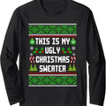This Is My Ugly Funny Family Pajamas Xmas Long Sleeve T-Shirts