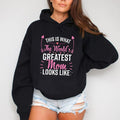 This Is What World'S Greatest Mom Like Casual Street Fleece Fabric Hooded T-Shirts