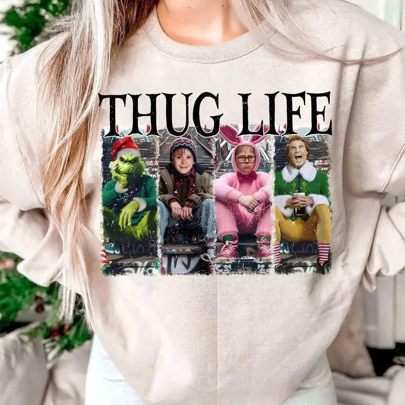 Thug Life Story Shirt Bunny Funny 90s T-Shirts