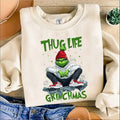 Thug Life Grinc Funny Retro Sublimation Merry Movie T-Shirts