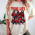 Thug Life Horror Movie Shirt Halloween Friends Horror Characters Shirt Friend Horror Short Sleeve Casual T-Shirts